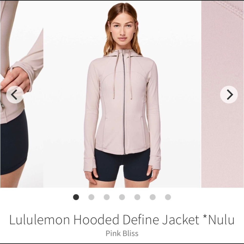 Lululemon Hooded Define Jacket Nulu Pink Bliss